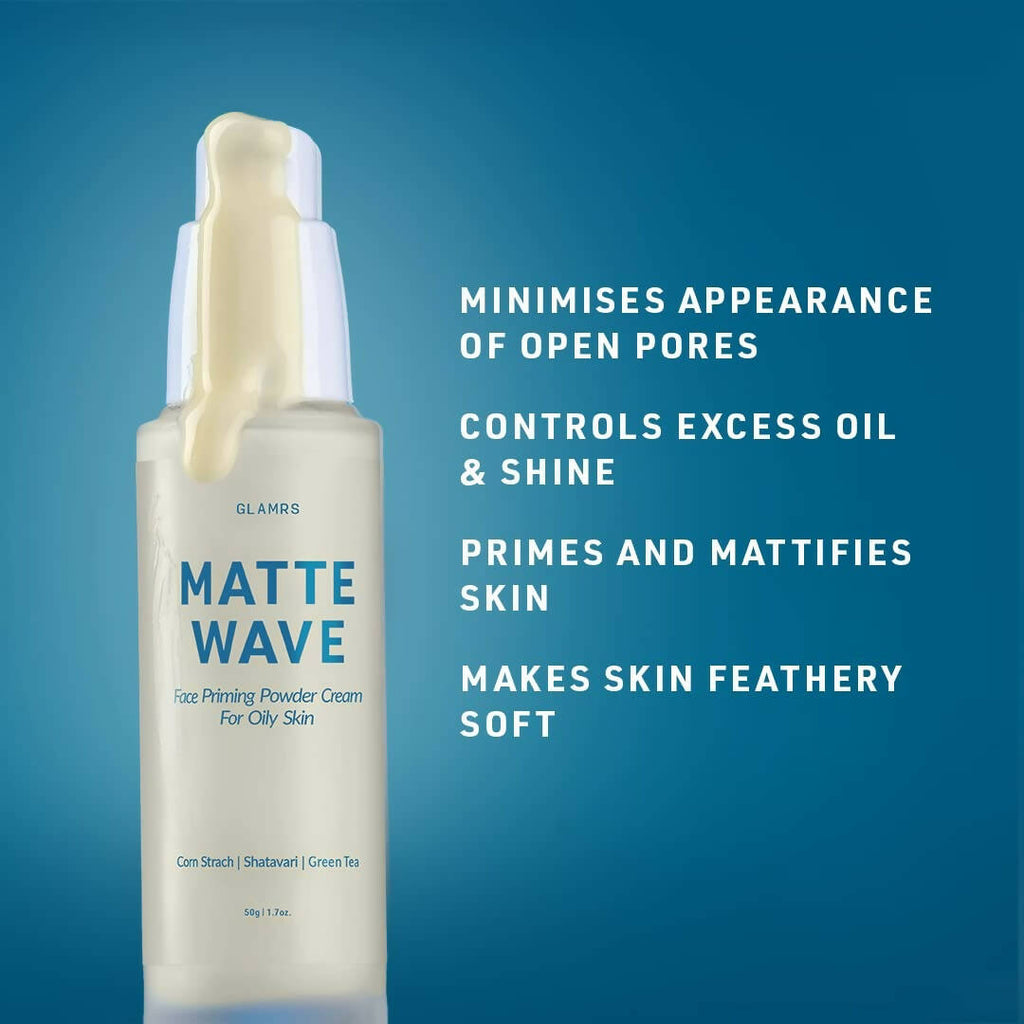 Glamrs Matte Wave - Face Priming Powder Cream | Grocsy