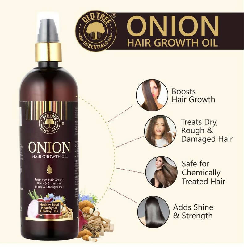 Old Tree Pure & Natural Onion Hair Oil | Grocsy