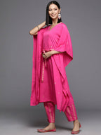 Ahalyaa Women's Traditional wear Kurta Set - Pink | Grocsy