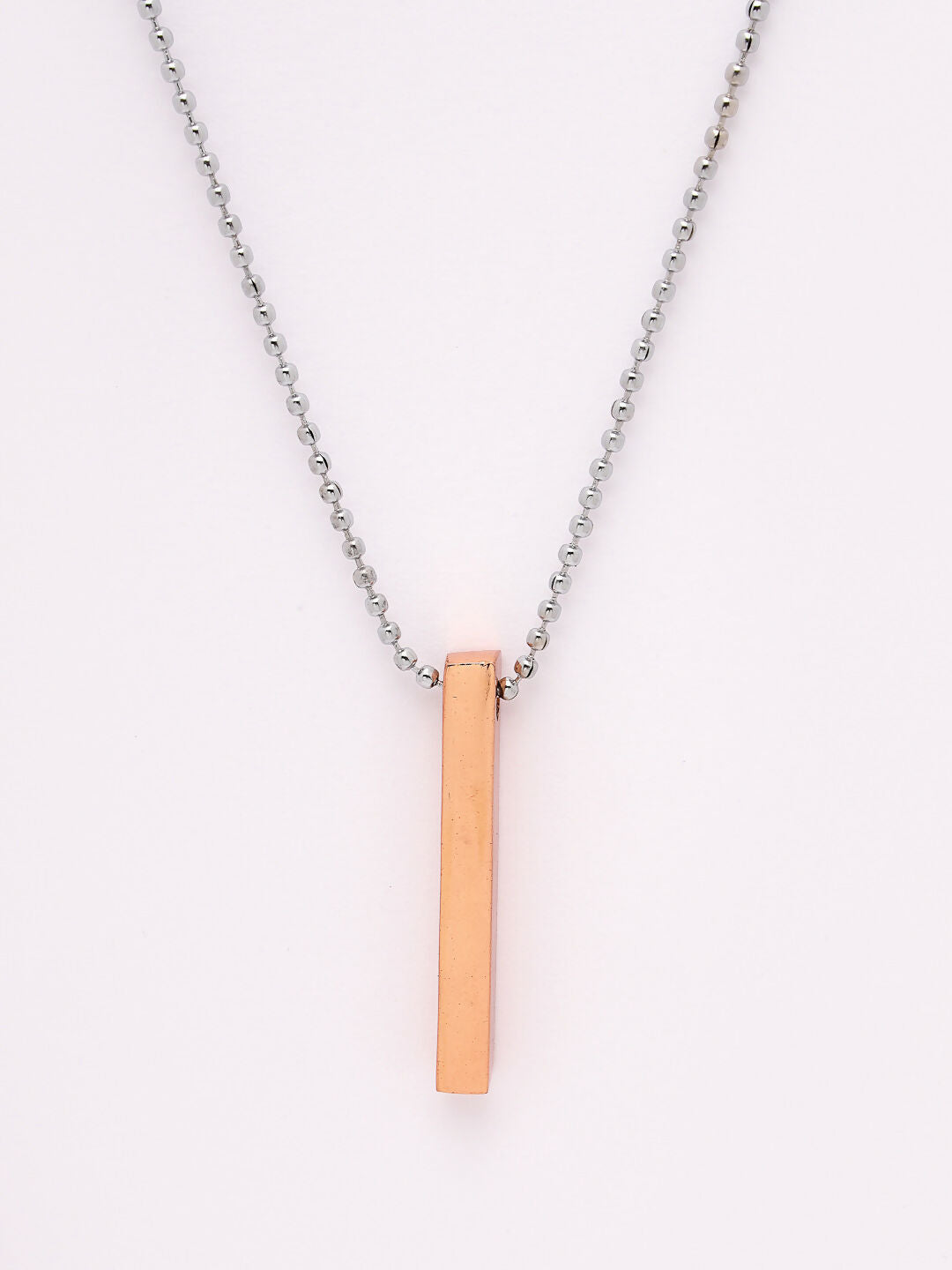 NVR Men's Set of 2 Gold & Blue Geomatric Pendent With Chain | Grocsy