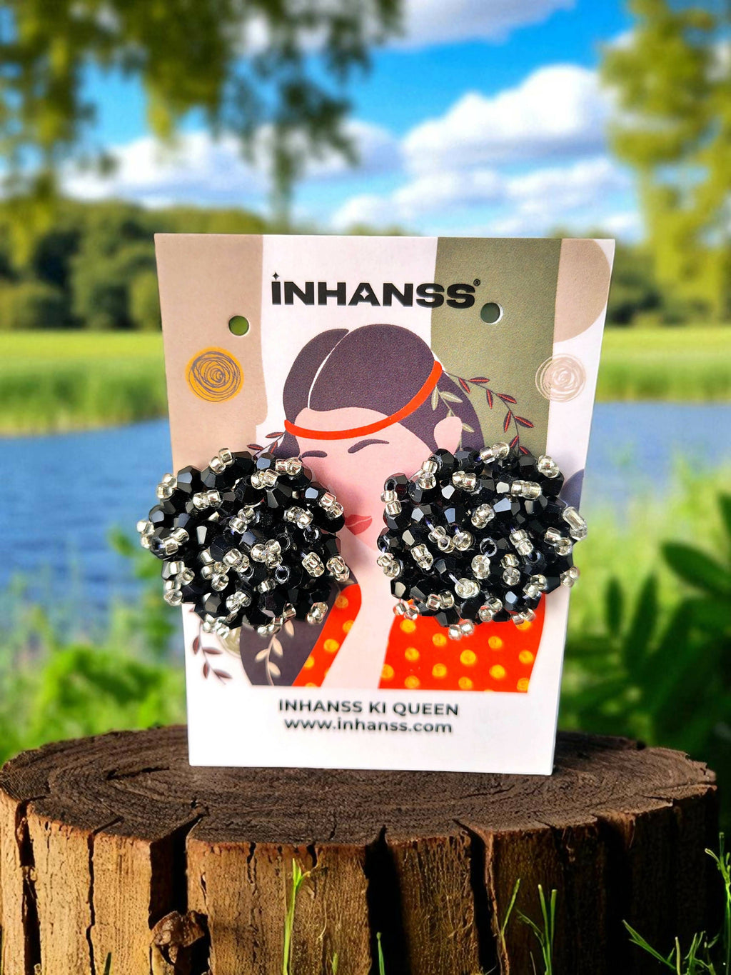 Inhanns Premium Everyday Studs - Black & White | Grocsy