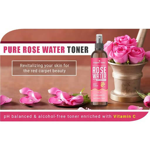 Organic Netra Rose Water with Vitamin C | Grocsy
