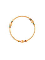 NVR Women Set of 2 Gold-Polished Traditional Bangles | Grocsy