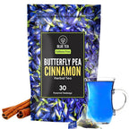 Blue Tea Butterfly Pea Cinnamon Herbal Tea Bags | Grocsy