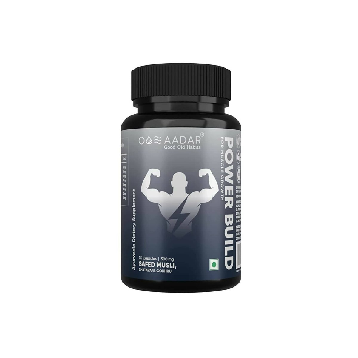 Aadar Power Build Safed Musli, Gokhru, Shatavari Capsules | Grocsy
