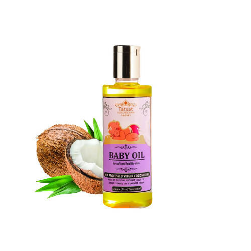 Tatsat Hot processed Pure Virgin New born baby massage Coconut Oil | Grocsy