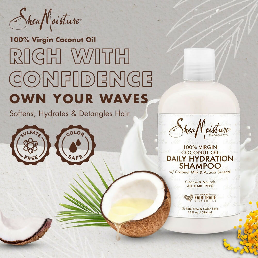 Shea Moisture 100% Virgin Coconut Oil Daily Hydration Shampoo | Grocsy