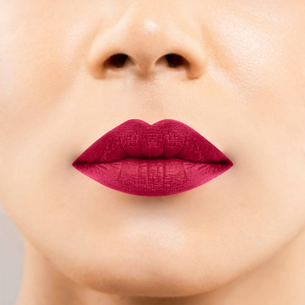 Lotus Make-Up Ecostay Matte Lip Lacquer - Rose Bloom (4 Gm) | Grocsy