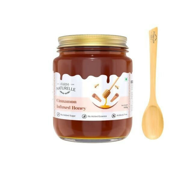 Farm Naturelle Cinnamon Infused Honey - 100% Pure and Natural | Grocsy