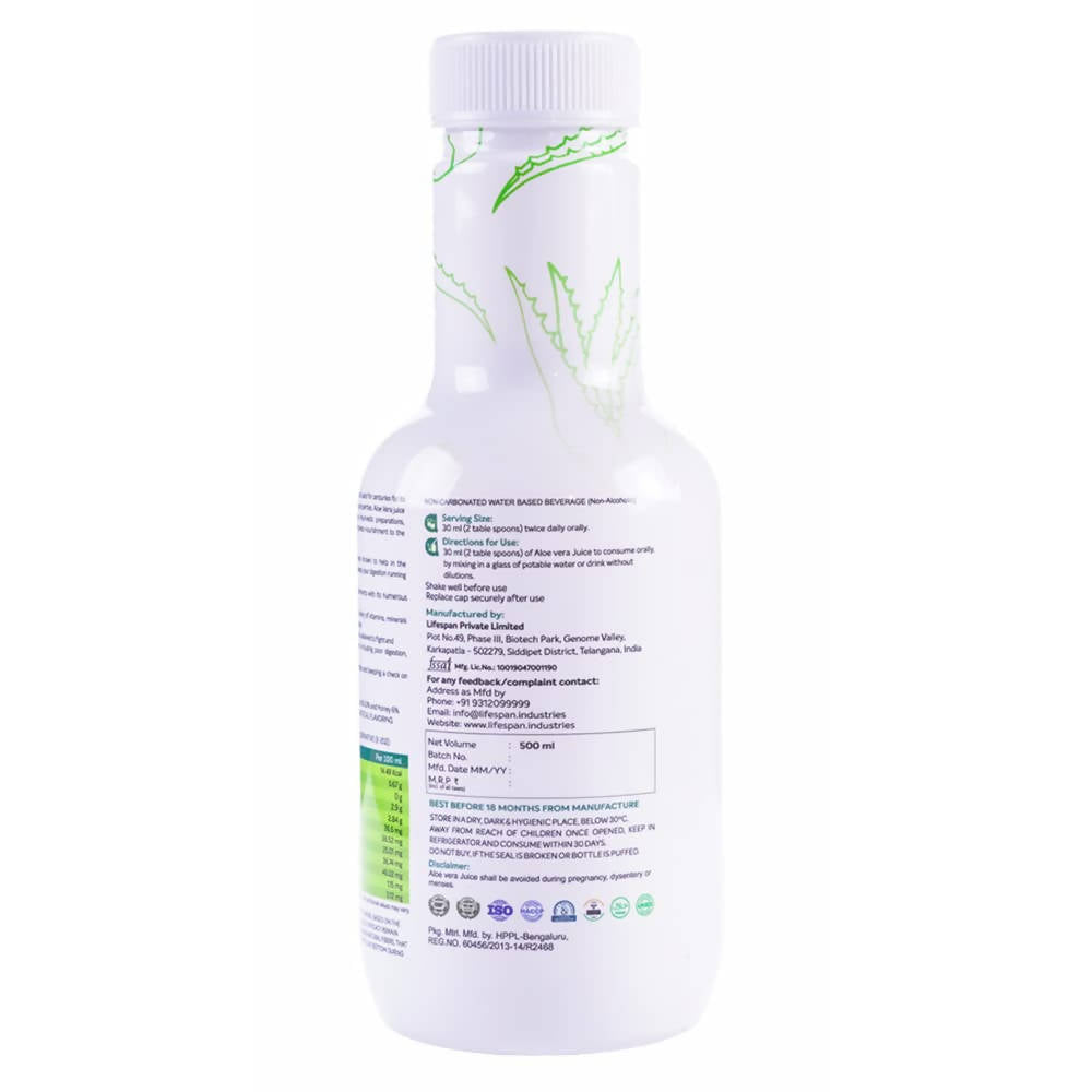 LifeSpan Aloe Vera Juice With Honey | Grocsy