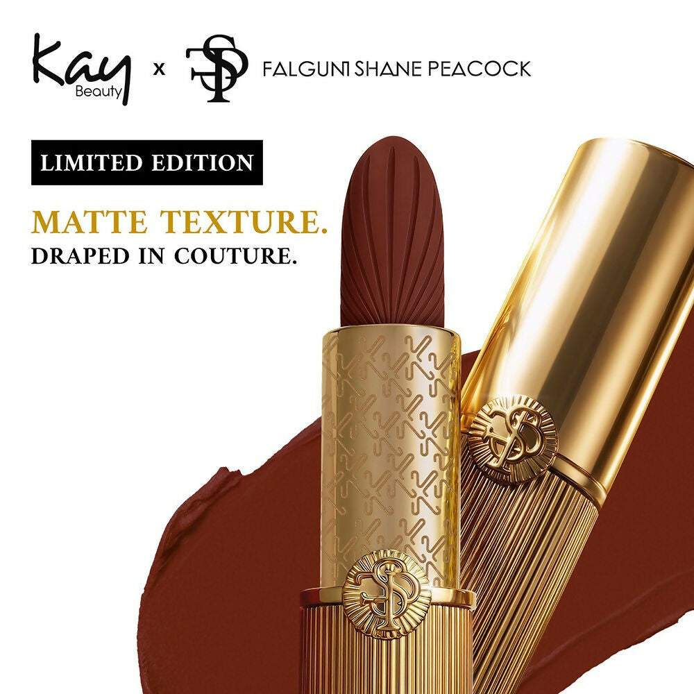 Kay Beauty x Falguni Shane Peacock Luxe Matte Lipstick - Autumn Drape | Grocsy
