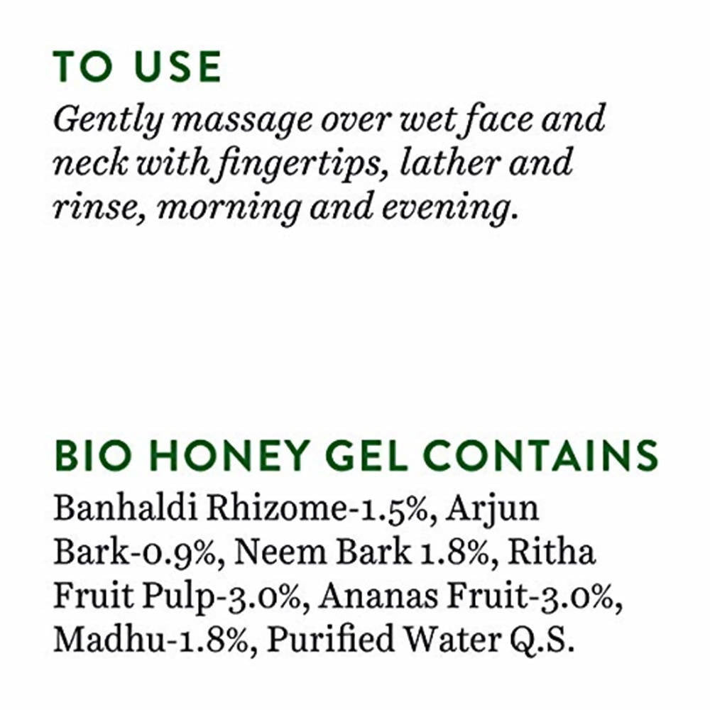Biotique Advanced Organics Honey Gel Refreshing Foaming Face Cleanser | Grocsy