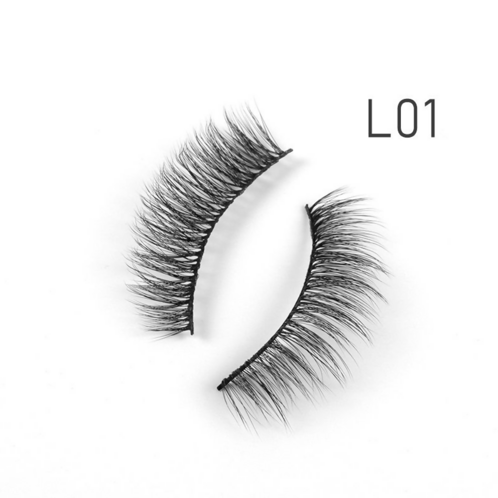 Bronson Professional Eyelash Set 3d False Long And Natural Eye Makeup - L01 | Grocsy