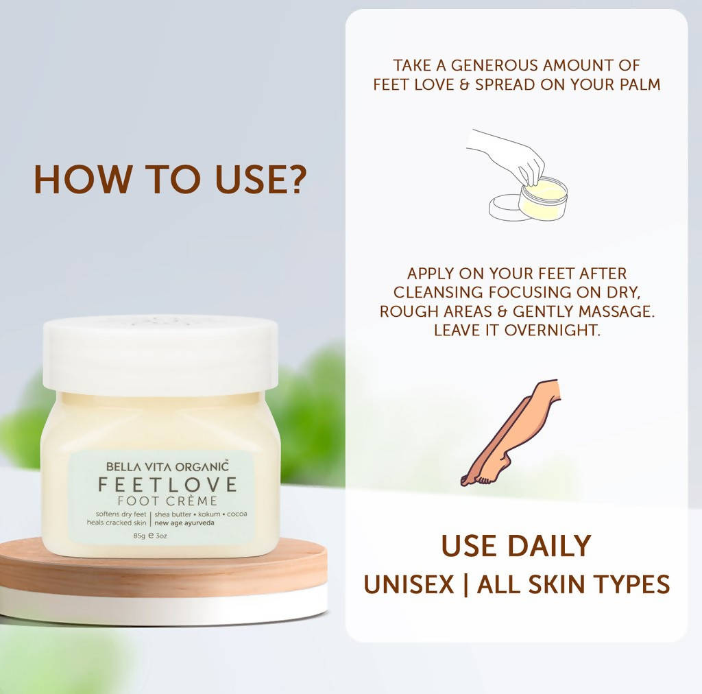 Bella Vita Organic Feet Love Foot Creme | Grocsy