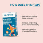 BBETTER Calcium Magnesium Zinc Tablets with Vitamin D3 & K2 | Grocsy
