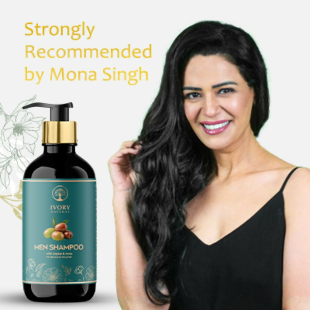 Ivory Natural Men Shampoo For Deep Cleansing, Scalp Wellness, Hair Shine & Dandruff Control | Grocsy
