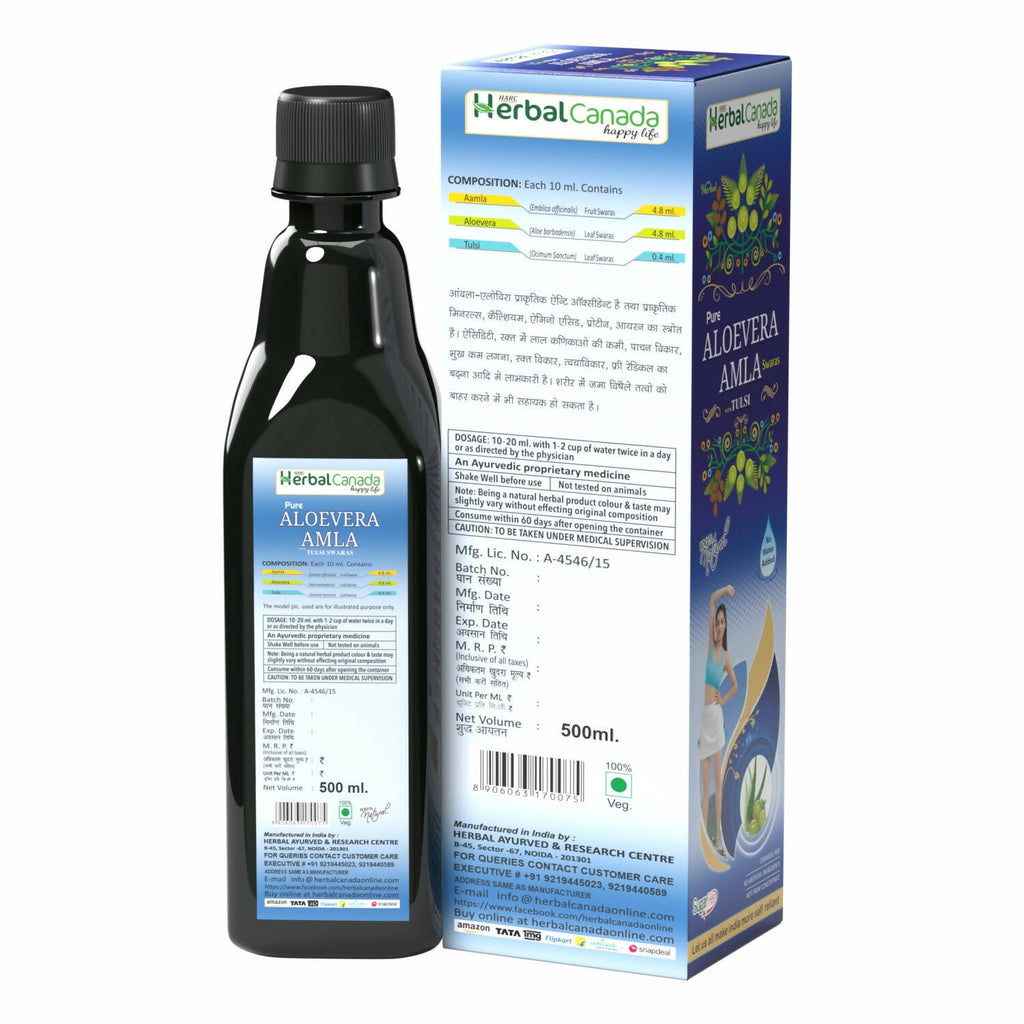 Herbal Canada Aloevera Amla Swaras | Grocsy
