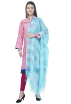 Mominos Fashion Moeza Navy Blue Window Cotton Dupatta | Grocsy