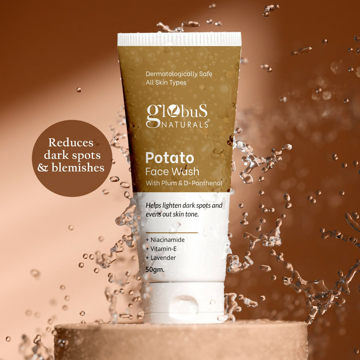 Globus Naturals Potato Face Wash with Plum & D-Panthenol | Grocsy