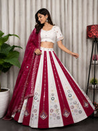 Lehenga Mart White Designer Navratri Lehenga Choli for Women | Grocsy