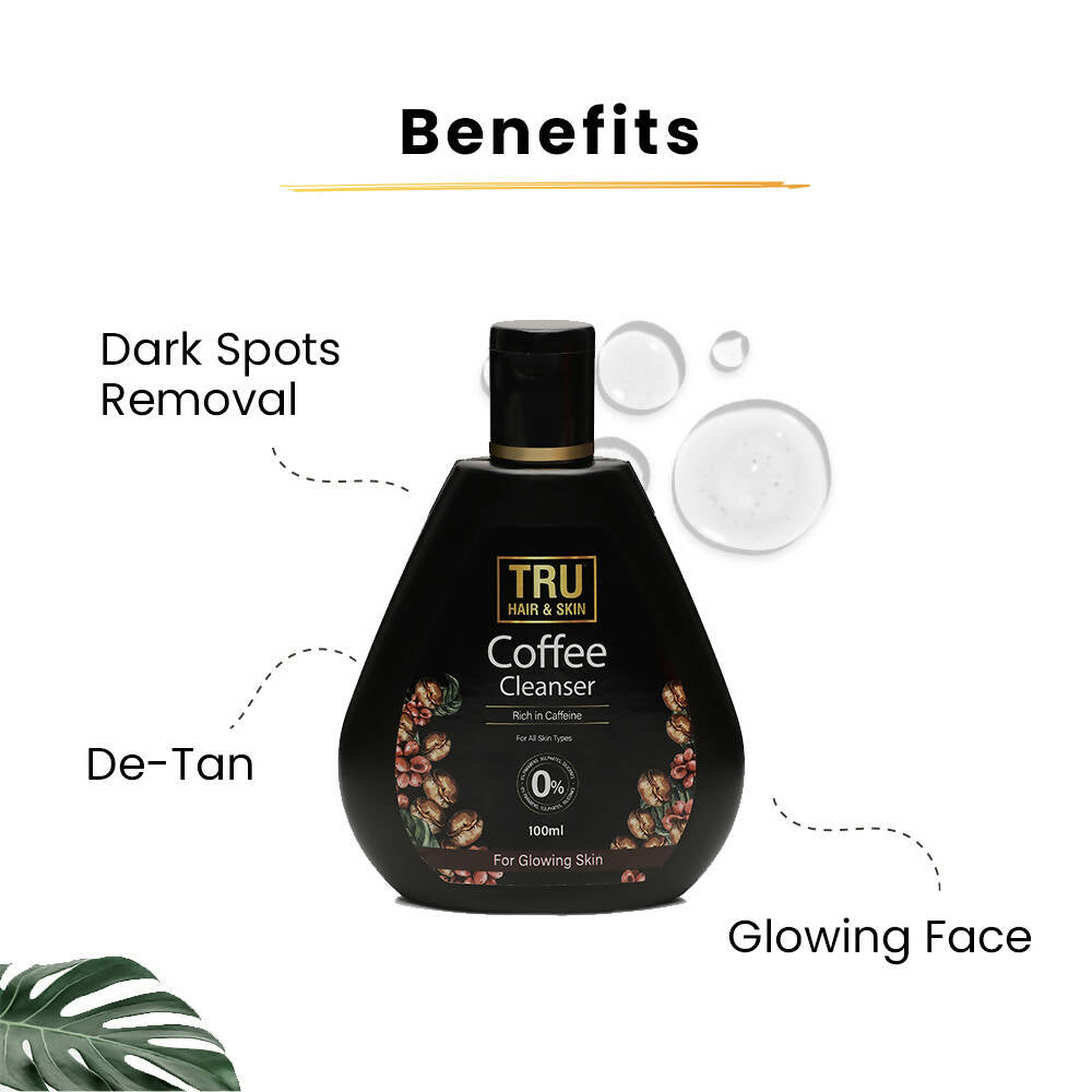 Tru Hair & Skin Coffee & Hyaluronic Acid Face Cleanser | Grocsy