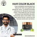 Ivory Natural Black Hair Color - Plant-Based Natural Hair Color - Both For Men Women | Grocsy
