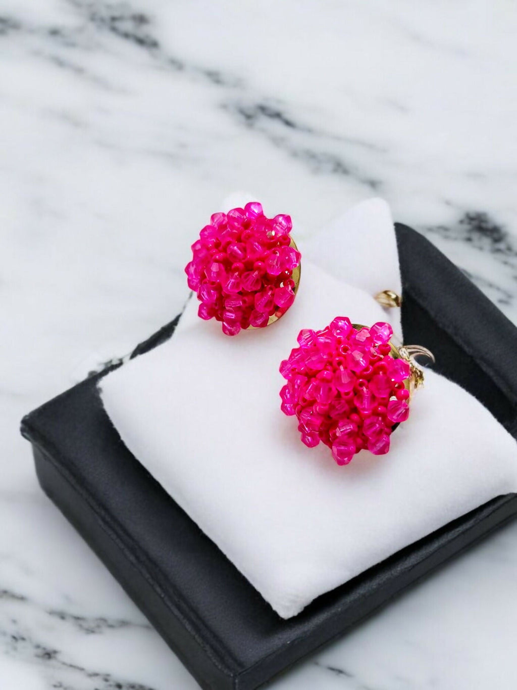 Inhanns Small Statement Studs Earrings - Pink | Grocsy
