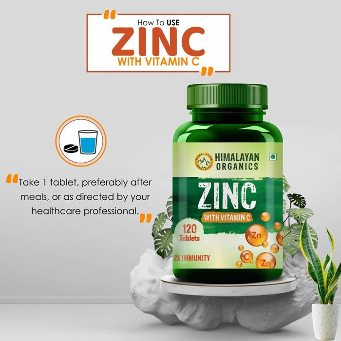 Himalayan Organics Zinc With Vitamin C Tablets | Grocsy