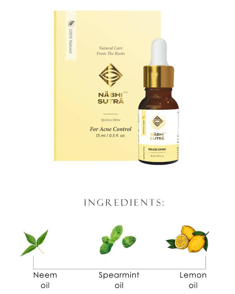 Nabhi Sutra Acne Control-Belly Button Oil | Grocsy