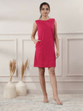 Joban Fashion Women's Fuchsia Short Dress | Grocsy