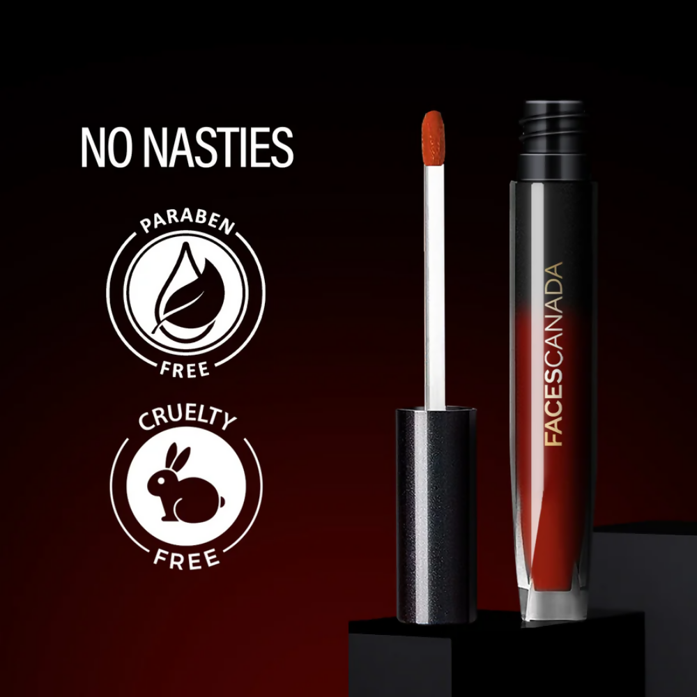 Faces Canada Comfy Silk Liquid Lipstick - Ebony Rose 14 | Grocsy