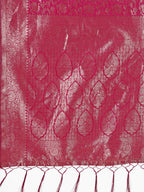 Shree Shyam Fashion Lichi Silk Magenta Saree | Grocsy