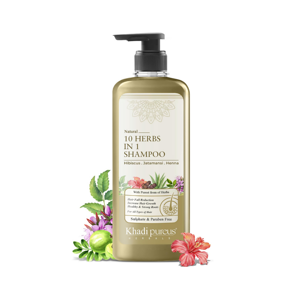 Khadi Pureus Herbals Shreekesha 10 Herbs in 1 Shampoo | Grocsy