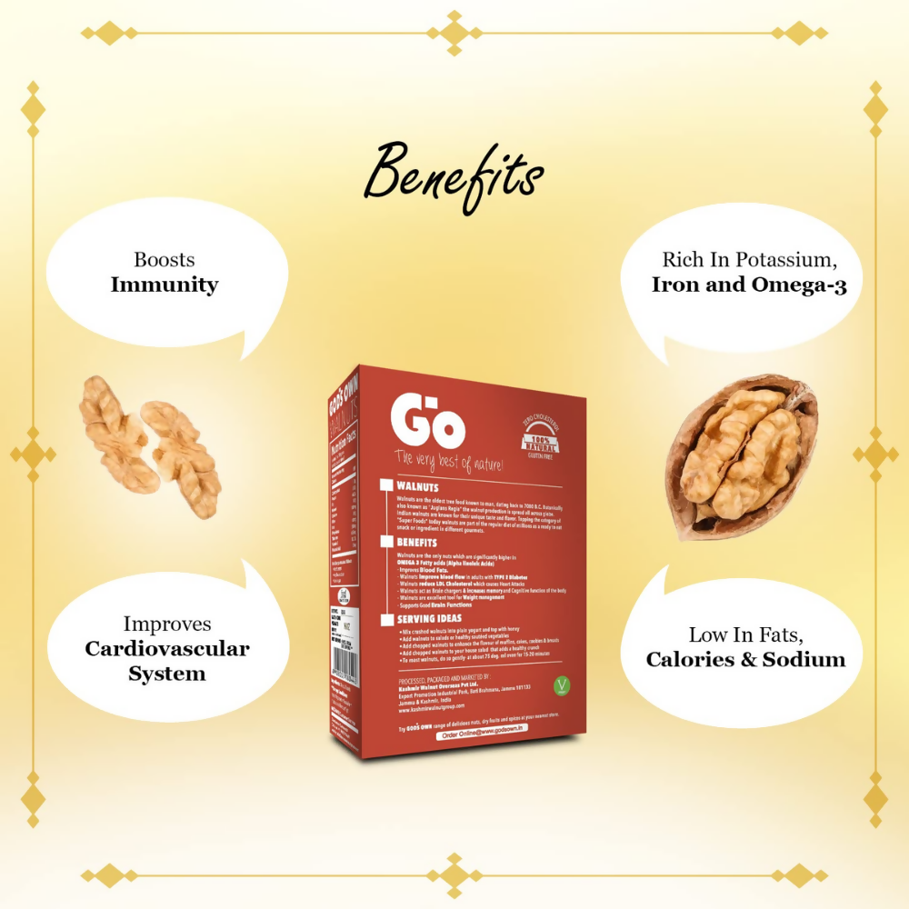 Go Organic Light Quarters & Extra Light Quarters Walnuts | Grocsy