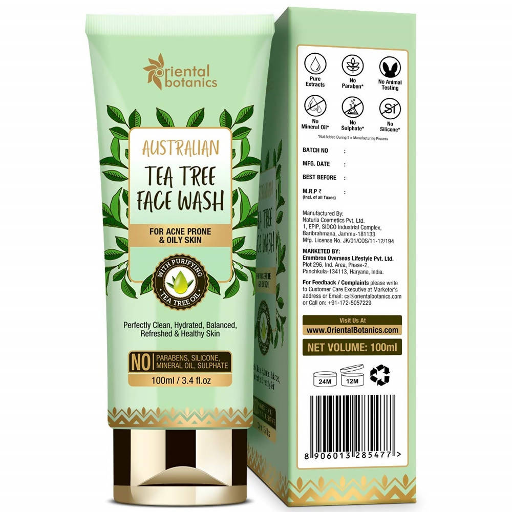 Oriental Botanics Australian Tea Tree Face Wash | Grocsy