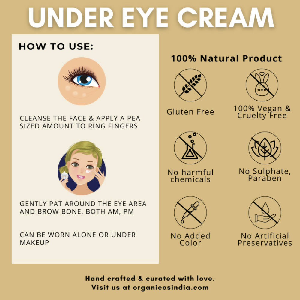 Organicos Under Eye Cream | Grocsy