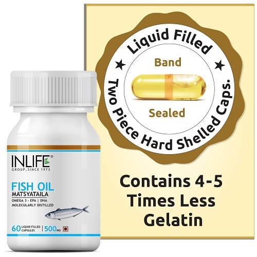 Inlife Fish Oil 500 MG Capsules | Grocsy