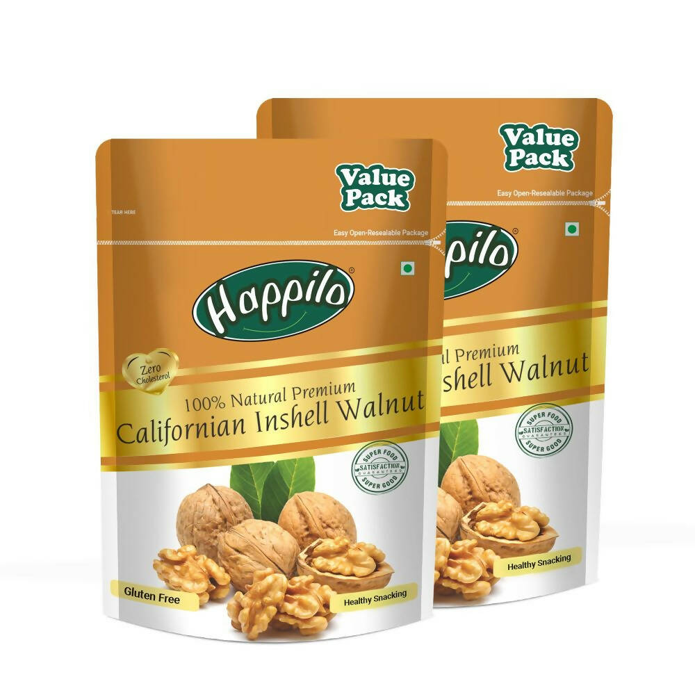 Happilo Premium Whole Californian Inshell Walnuts | Grocsy