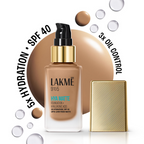 Lakme 9to5 Hya Matte Foundation + Hyaluronic Acid - Cool Tan | Grocsy