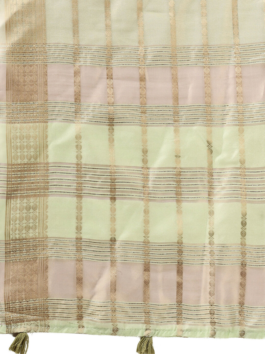 Shree Shyam Fashion Organza Light Green Saree | Grocsy