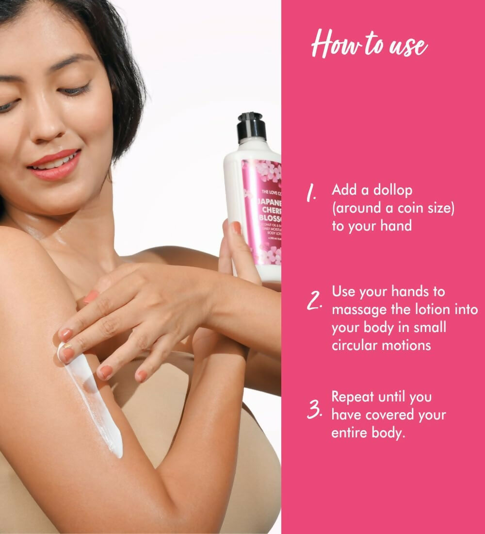 The Love Co Japanese Cherry Blossom Body Lotion | Grocsy