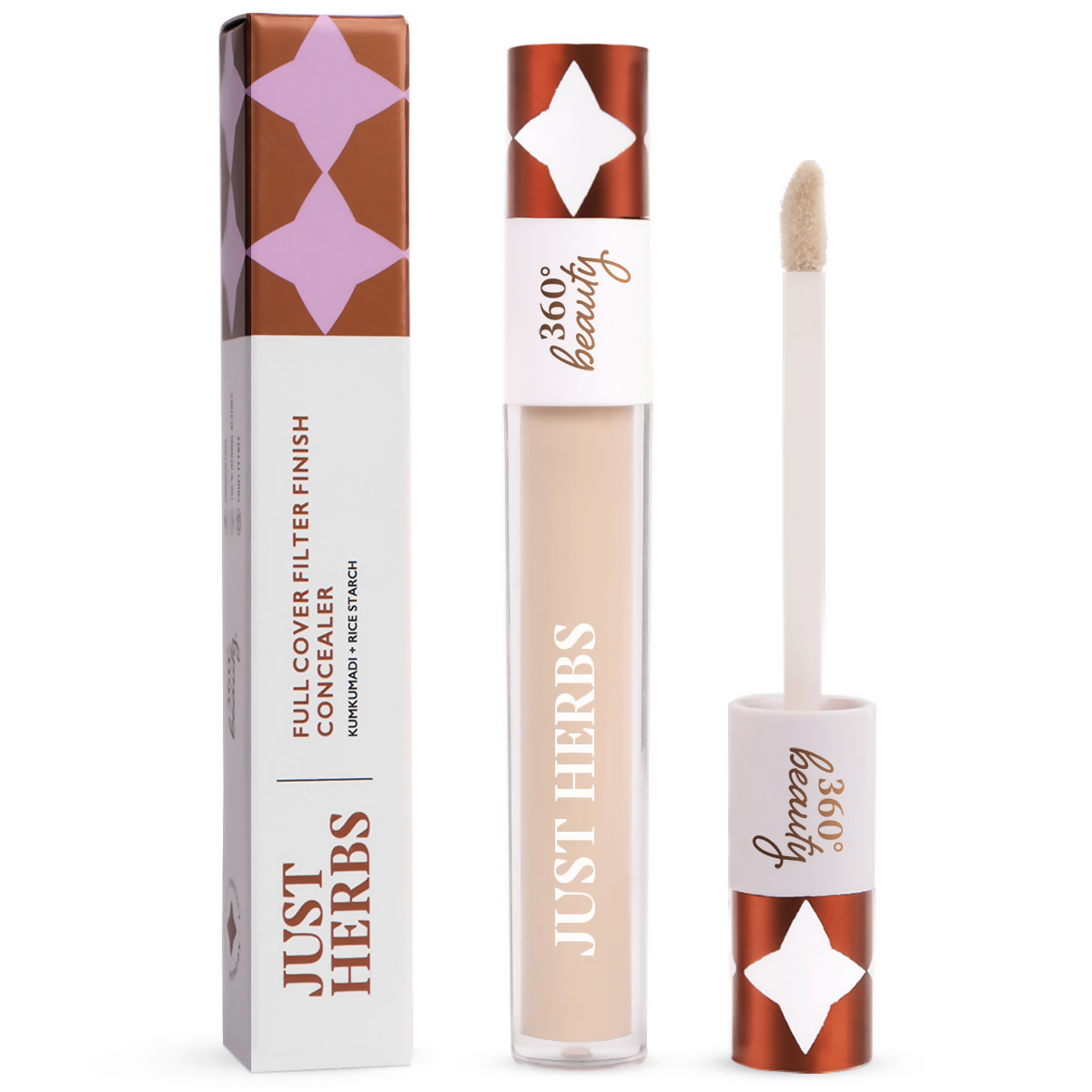Just Herbs Full Cover Natural Filter Finish Concealer - Ivory | Grocsy