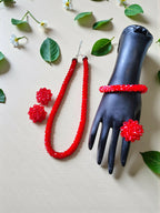 Inhanns Rangshine 4-In-1 Crystal Glam Set - Handmade - Red | Grocsy