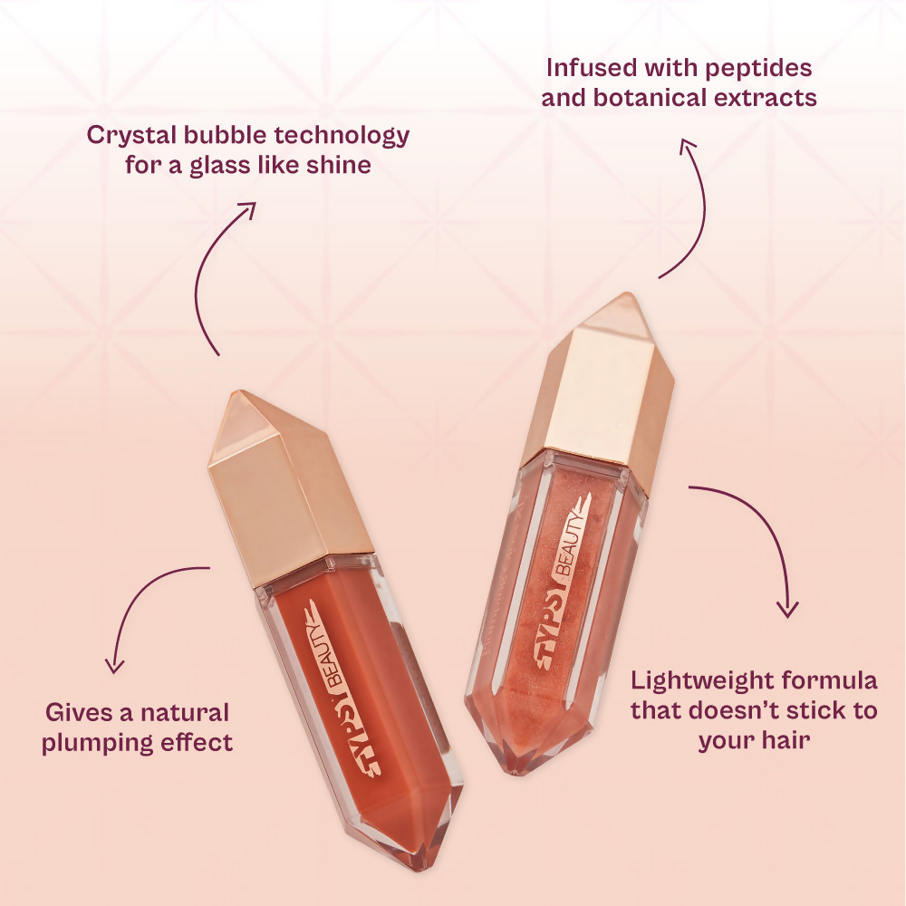 Typsy Beauty Crystal Crush Plumping Gloss Xl - Rose Quartz 01 | Grocsy
