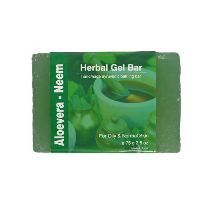 Jain Aloe Vera Neem Herbal Gel Bar | Grocsy