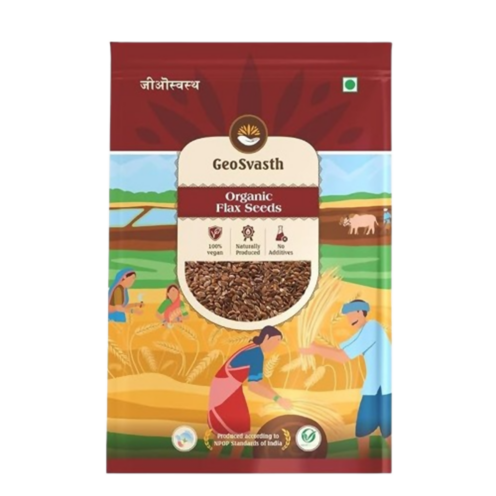 GeoSvasth Organic Flax Seeds | Grocsy