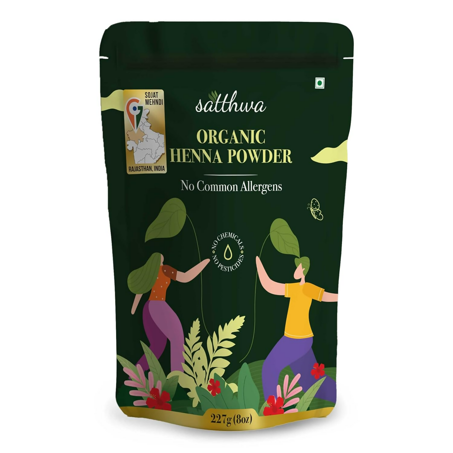Satthwa Organic Henna Powder | Grocsy