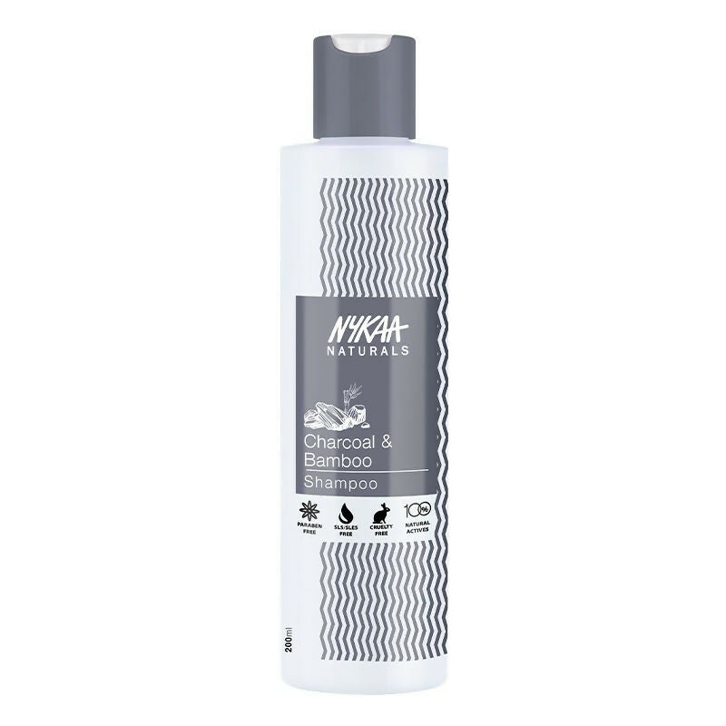 Nykaa Naturals Scalp Purifying -Free Shampoo With Charcoal, Bamboo & Neem | Grocsy