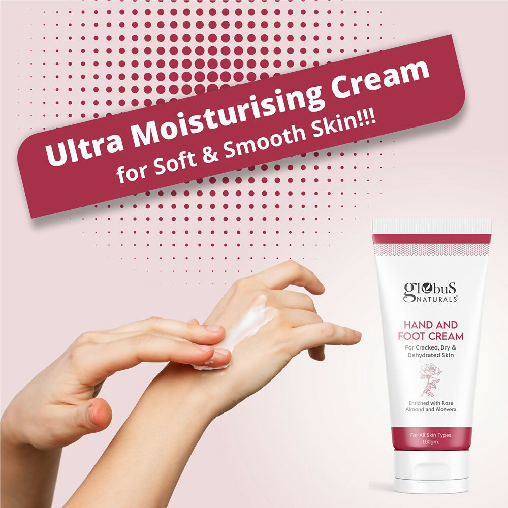 Globus Naturals Nourishing Hand & Foot Cream, On The Go Hydration | Grocsy