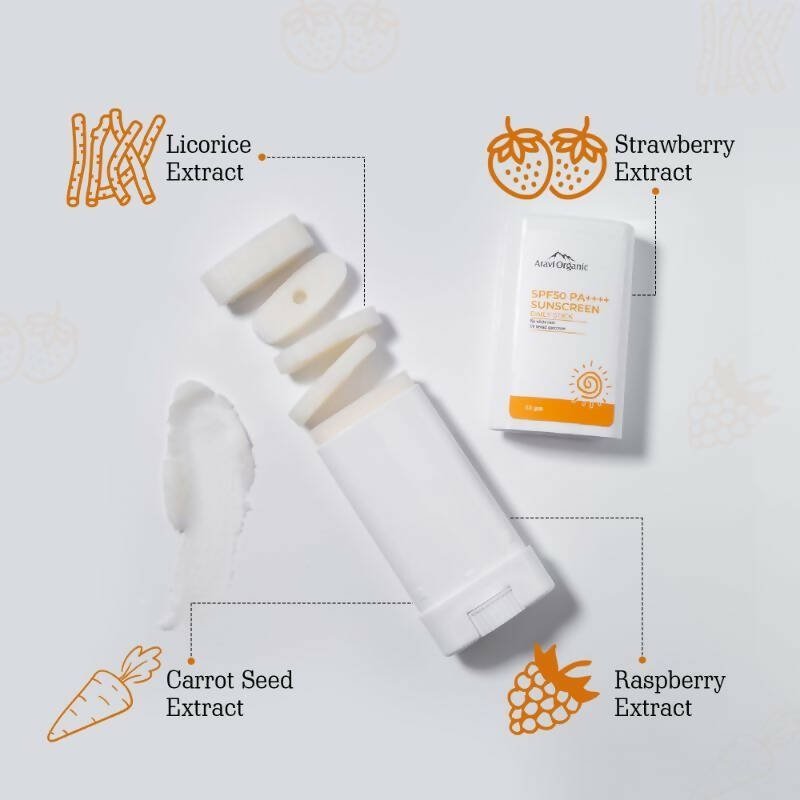 Aravi Organic SPF 50+ Daily Sunscreen Stick | Grocsy